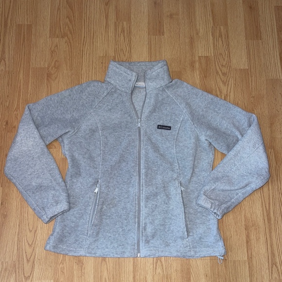 Columbia Benton’s Springs Gray Full Zip Up Fleece Jacket Size XL - Picture 4 of 9
